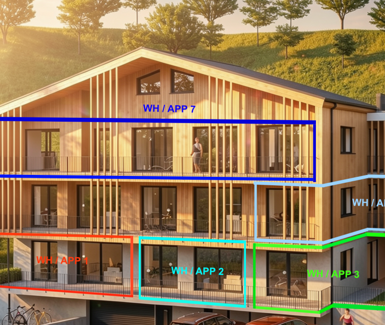 Neubauprojekt: 3-Zimmerwohnung mit Garten