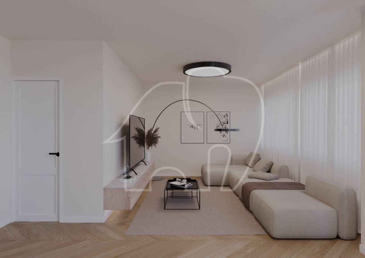 013__RENDERING_Wohnzimmer-soggiorno Licht und Exklusivität: Vierzimmerwohnung im Herzen des Musikviertels