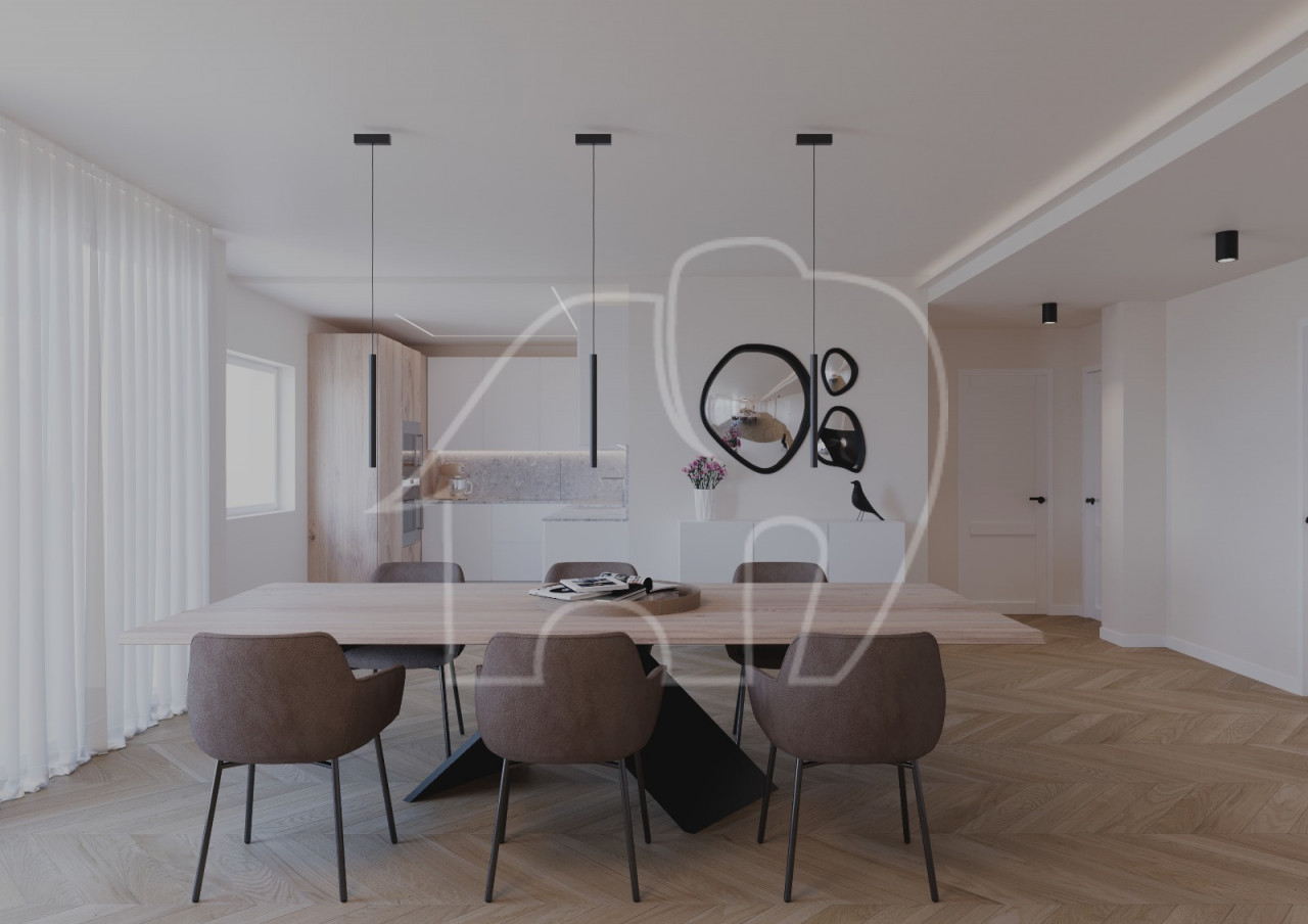 015__RENDERING_Kuche-cucina Licht und Exklusivität: Vierzimmerwohnung im Herzen des Musikviertels