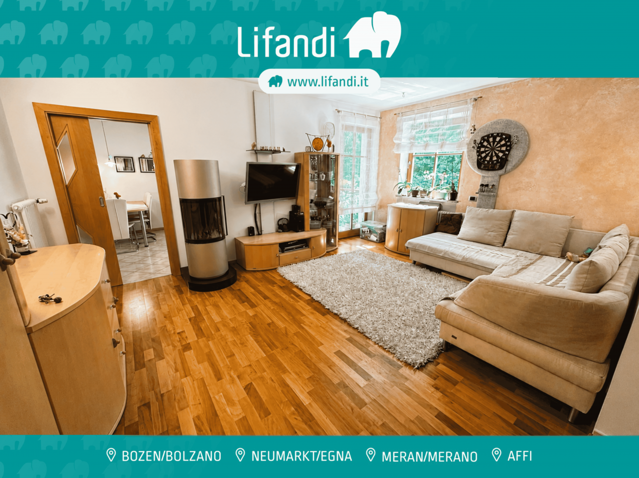 Caldaro – Ampio trilocale con terrazza e garage