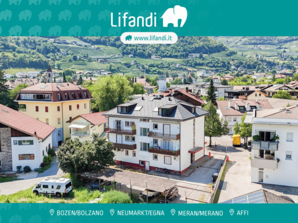 Casa soleggiata a Lana: 78 m² con due balconi e vista aperta sulla Val d’Adige
