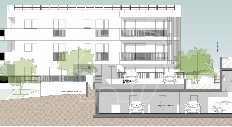 Neubau: 3-Zimmerwohnung mit Terrasse und Garten