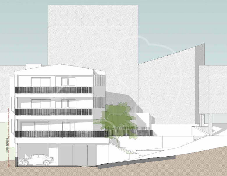 Neubau: 3-Zimmerwohnung mit Terrasse und Garten