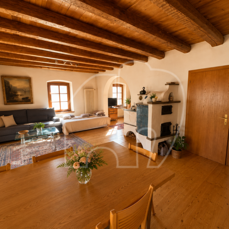 Trilocale con terrazza e balcone