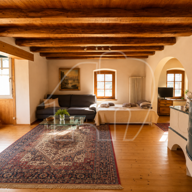 Trilocale con terrazza e balcone