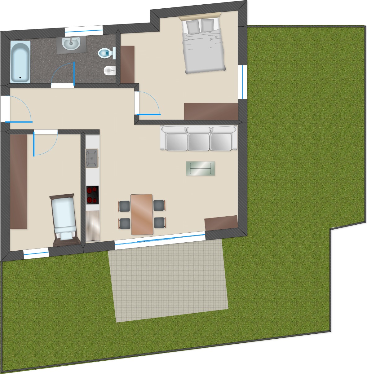005__plan_wiz_c001 Trilocale con giardino
