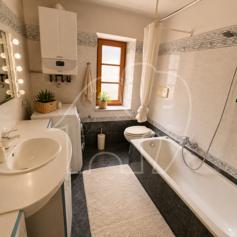 Trilocale con terrazza e balcone
