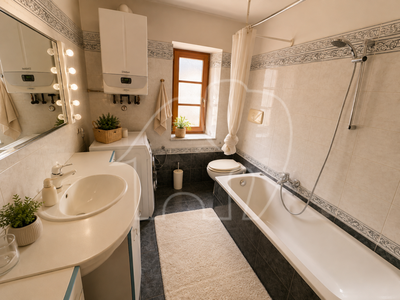 Trilocale con terrazza e balcone