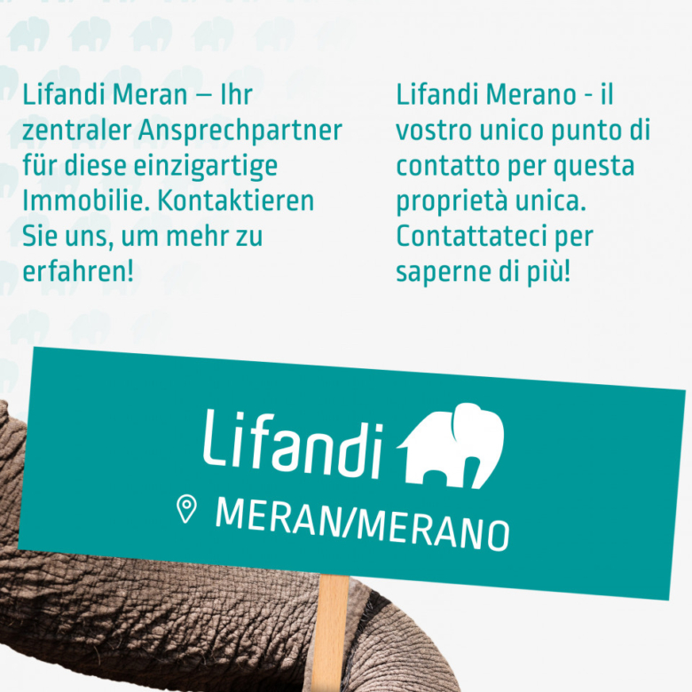 Merano – Trilocale all’ultimo piano con ampi spazi esterni