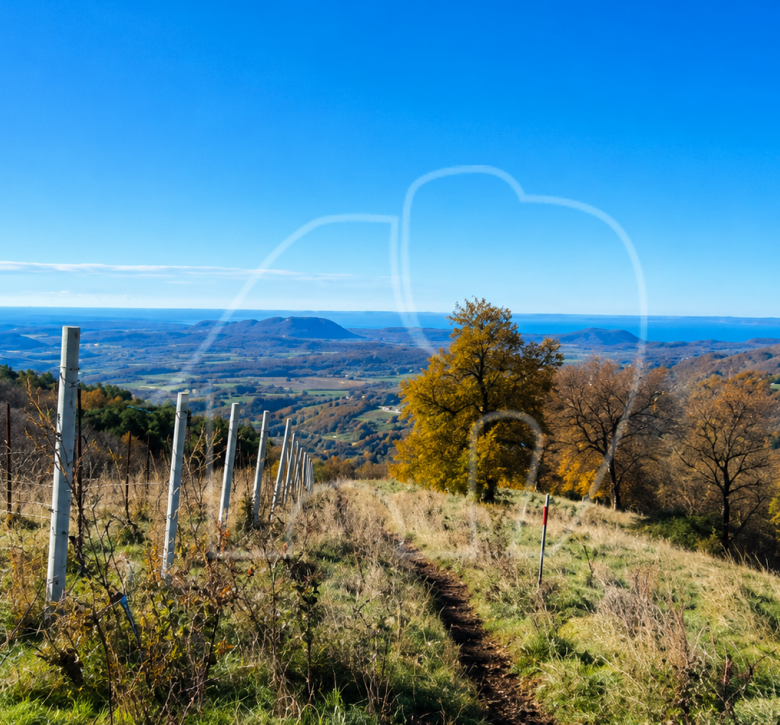 Spiazzi: Grundstück mit Weinberg und Panoramablick