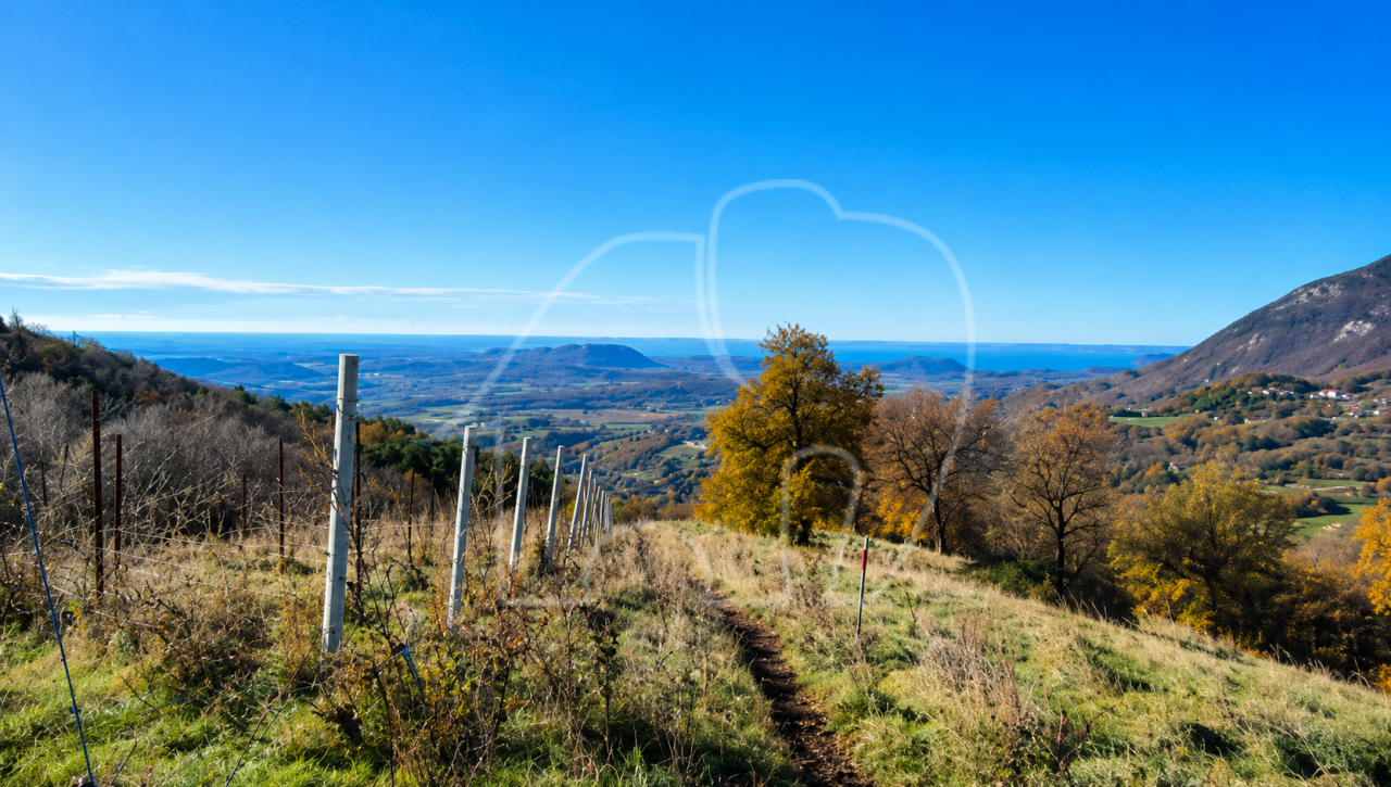 Spiazzi: Grundstück mit Weinberg und Panoramablick