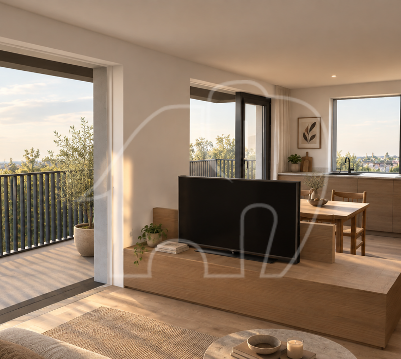 Neubau: Attika mit Terrasse