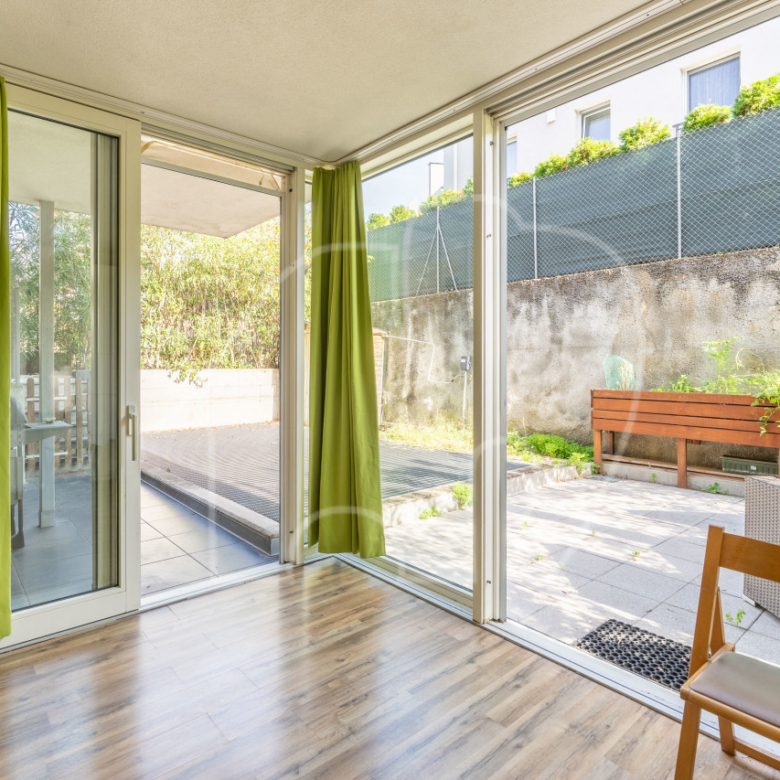 Trilocale con ampio giardino e terrazza