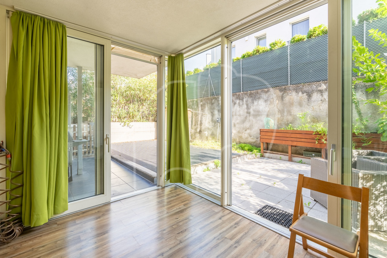 Trilocale con ampio giardino e terrazza