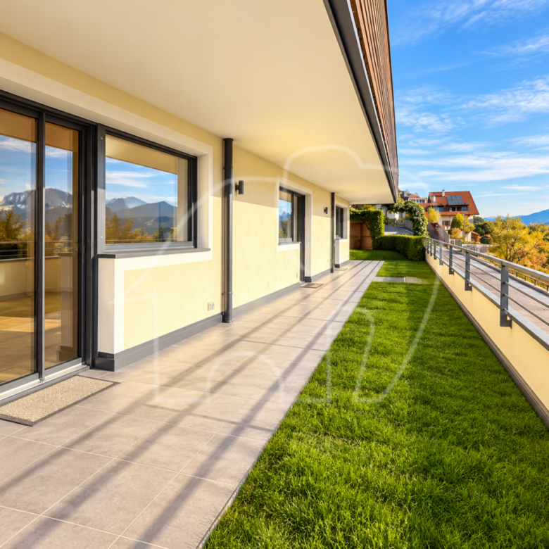 Spazioso appartamento con giardino e vista incantevole