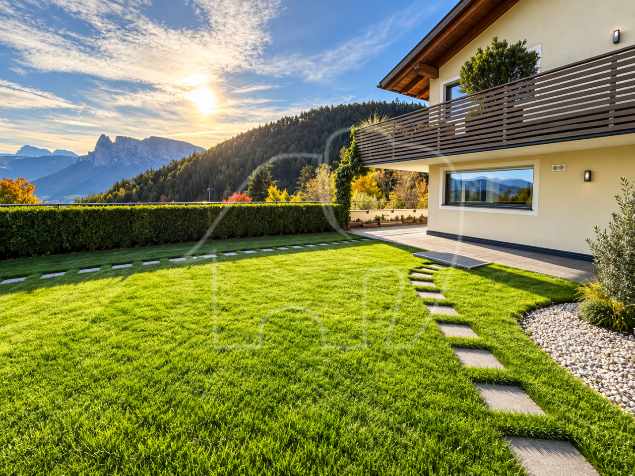 011__a18 Spazioso appartamento con giardino e vista incantevole
